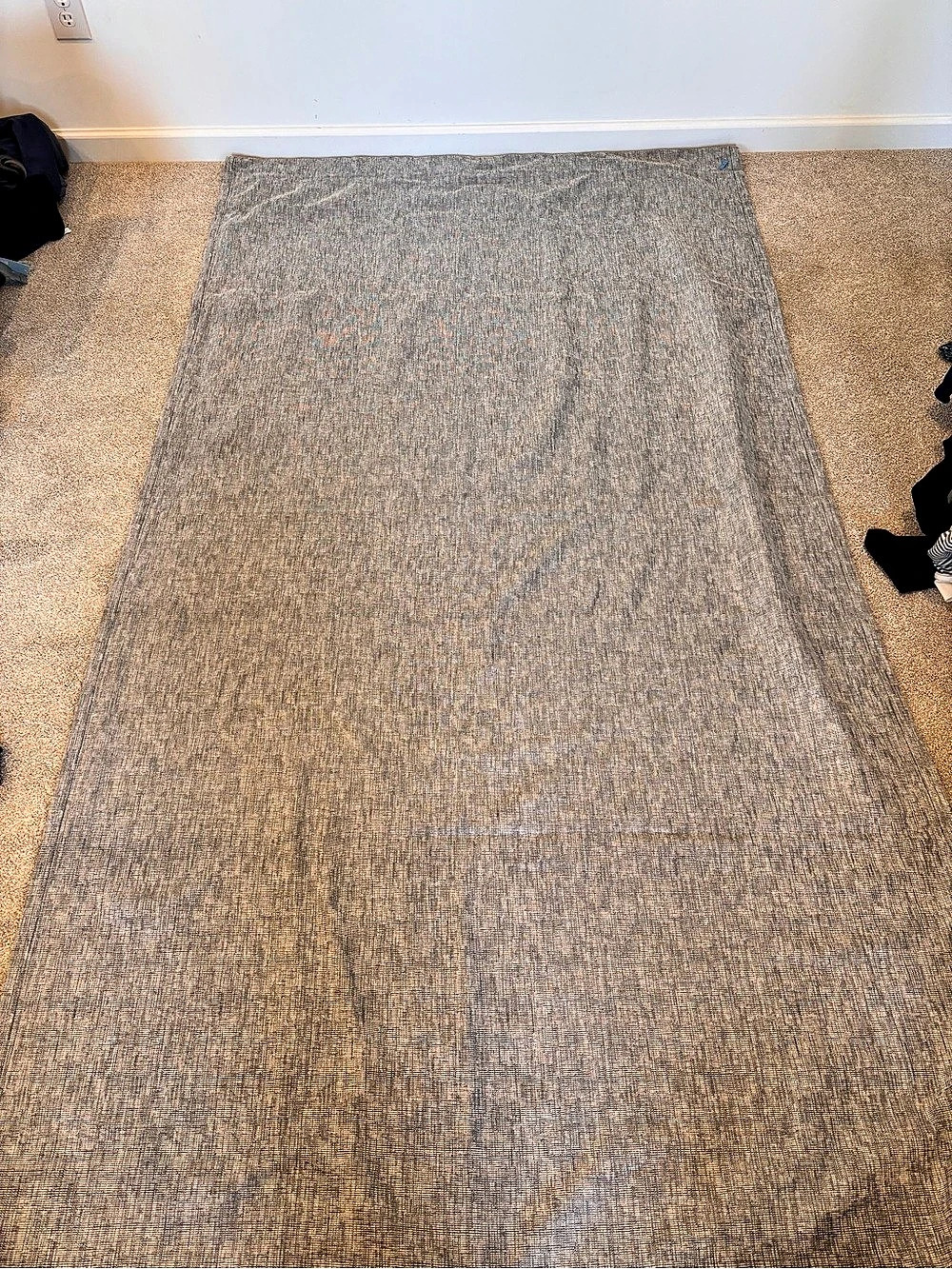 Gray Geometric Curtain